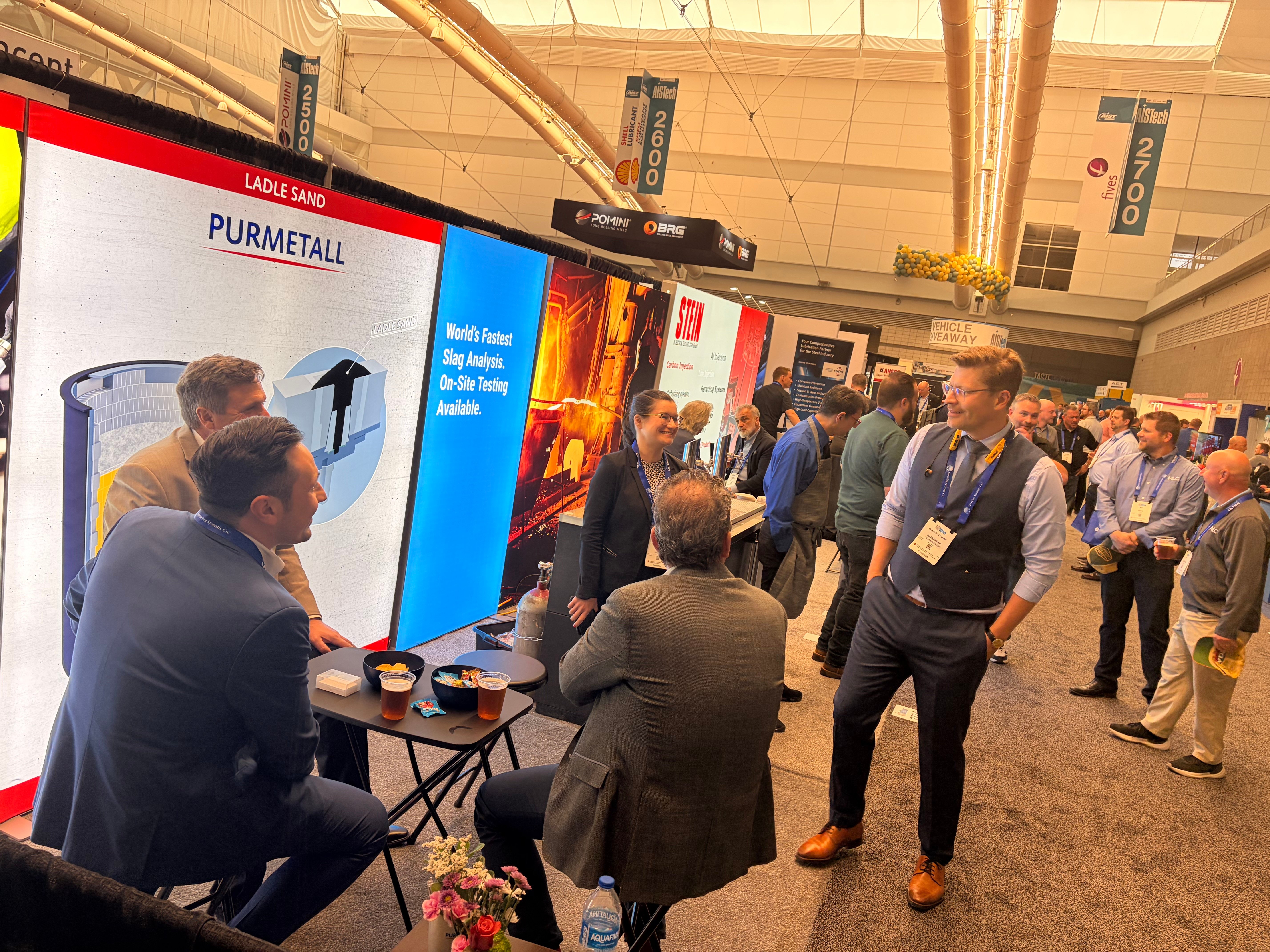 Full booth with our partners Purmetall and Stein Injection