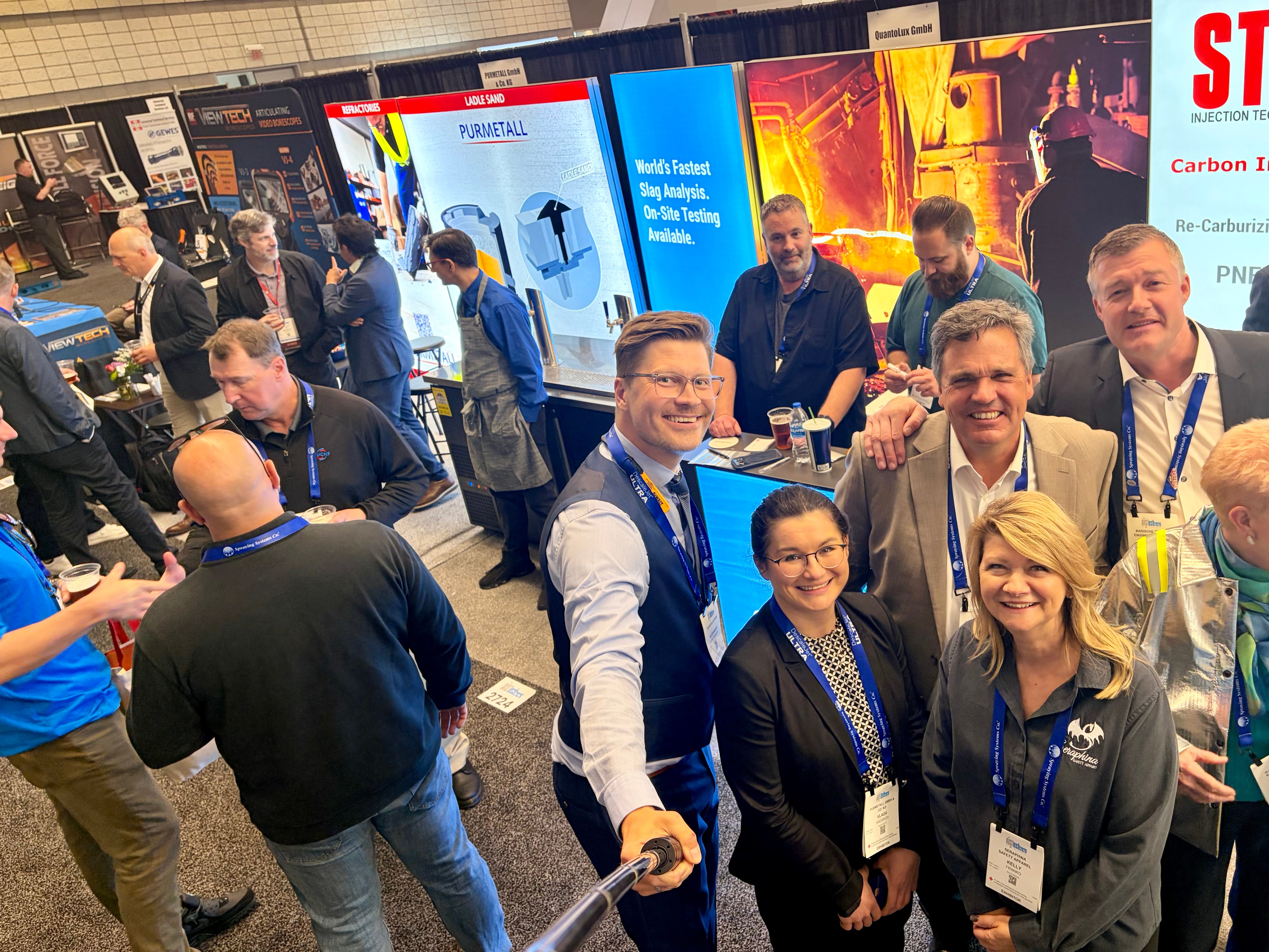 Beer-Party at the Purmetall-QuantoLux-Stein Injection booth